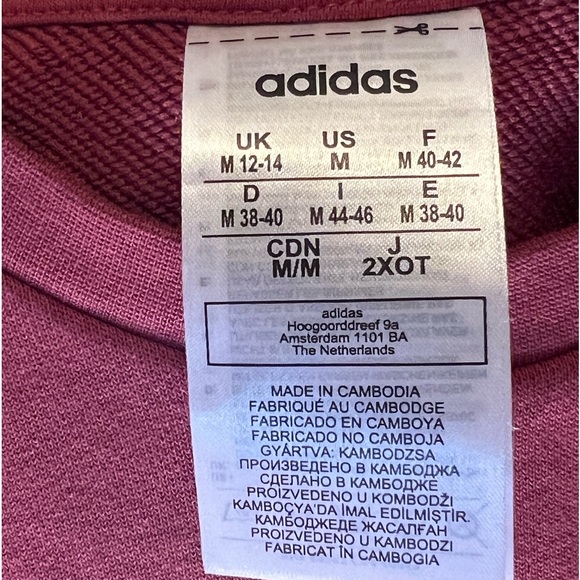 Adidas Crop Top Long Sleeve Women’s Size Medium - Picture 3 of 3